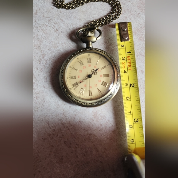 Beautiful Roman Numeral open face pocket watch - Picture 8 of 10